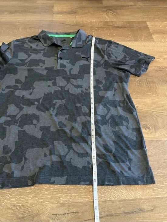 Men’s Puma Union gray camo golf polo, XL - Picture 5 of 6